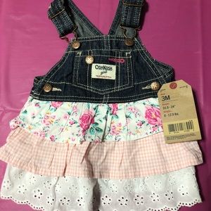 Brand new with tags Osh Kosh baby girl denim dress